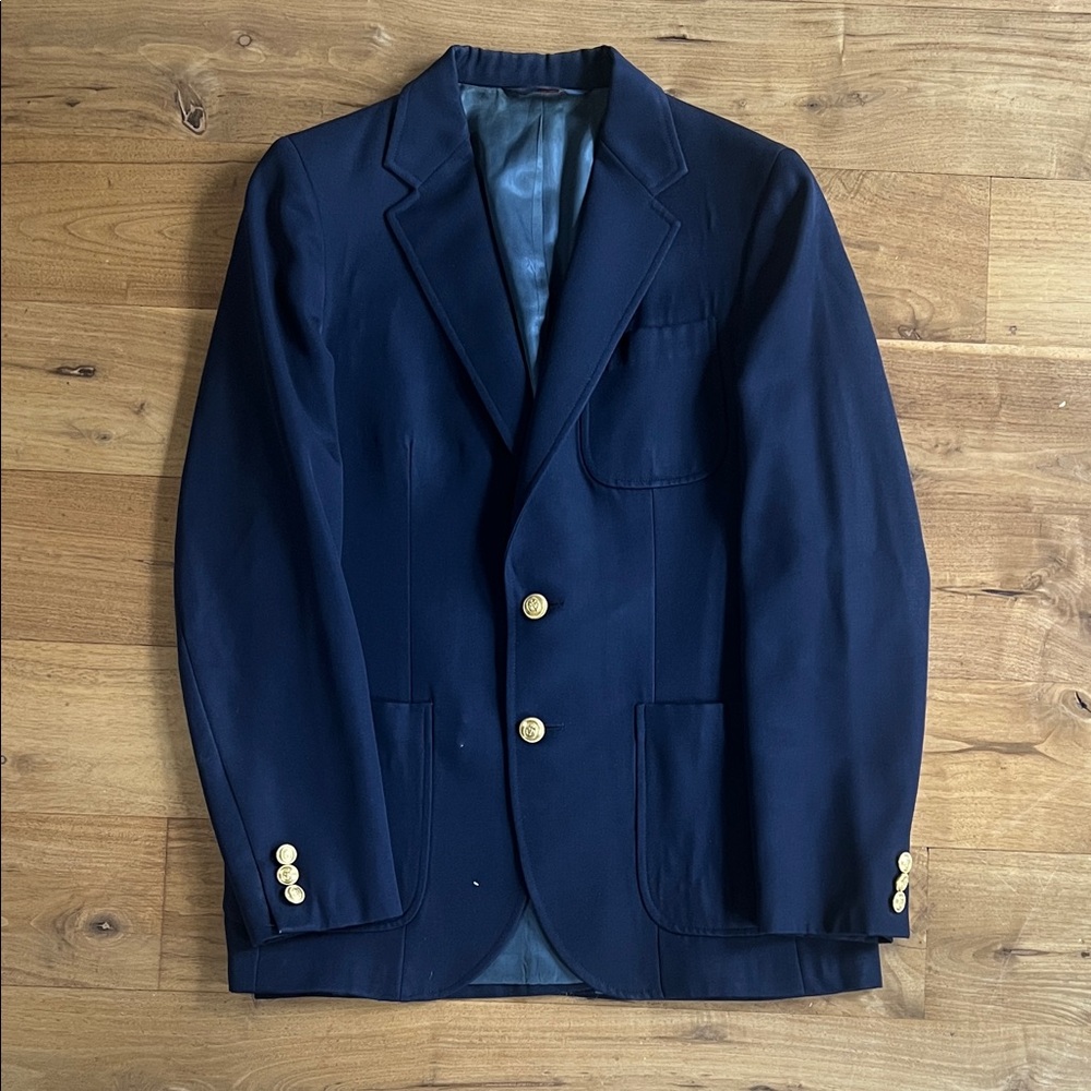 Vintage JG Hook | Classic Navy Blazer with Gold Buttons